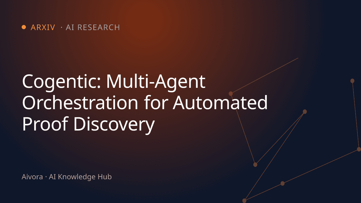 Cogentic：用於自動化定理證明發現的多 Agent 協調框架