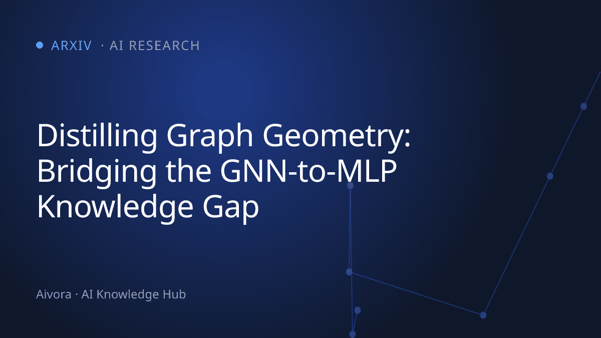 蒸餾圖幾何學：縮補 GNN 到 MLP 知識蒸餾的幾何黑洞
