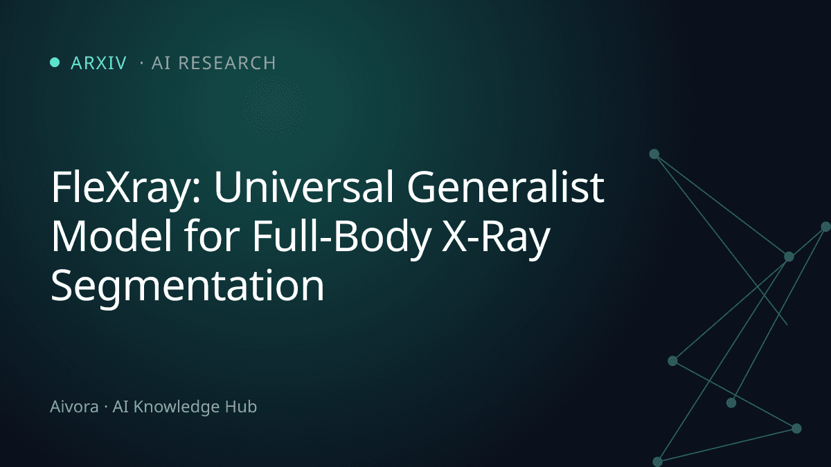 FleXray：首款通用型全身體檢 X 光影像分割模型
