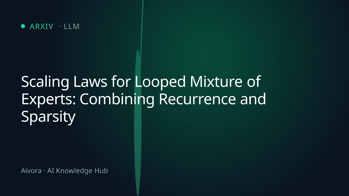 融合循環與稀疏架構：Looped MoE 的全新縮放定律