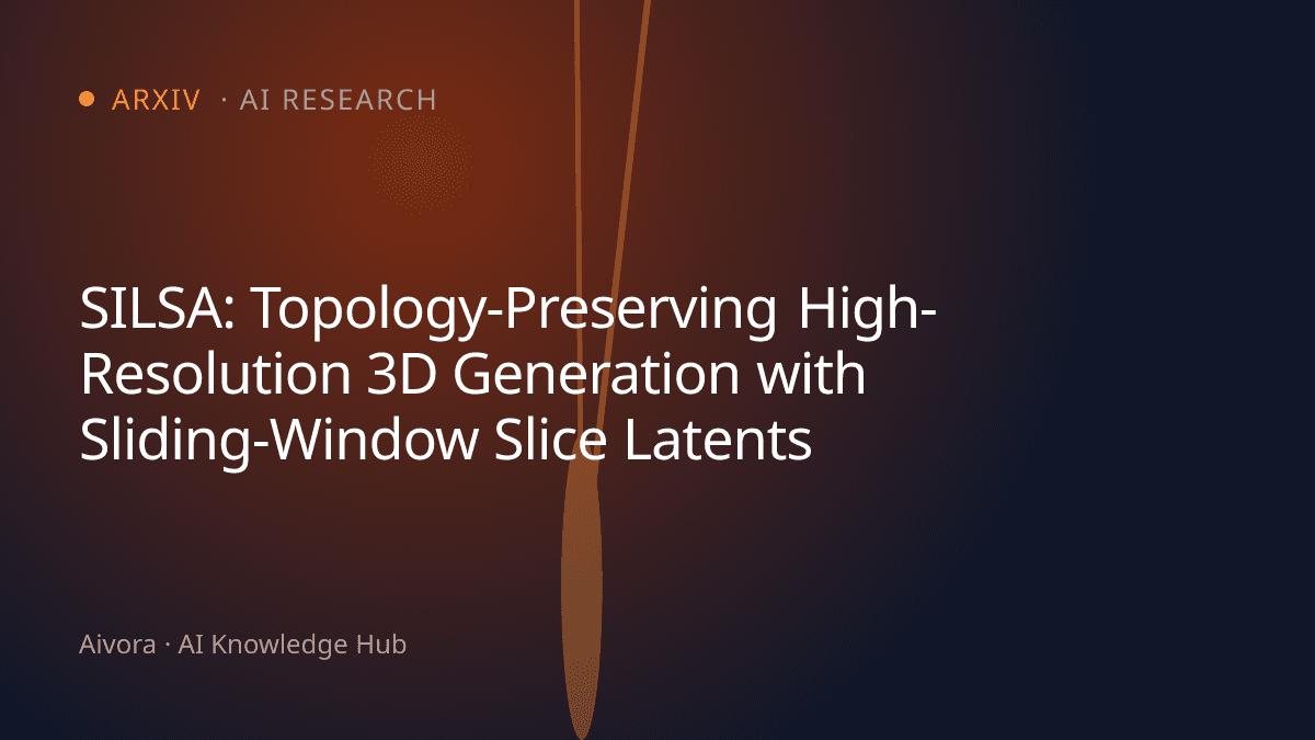 SILSA：利用滑動視窗切片潛在特徵實現保持拓撲結構的高解析度 3D 生成